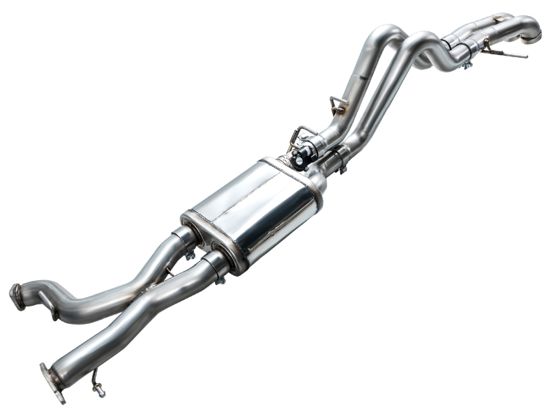 AWE Tuning 22-24 Ford Bronco Raptor 4WD Dual BashGuards Cat-Back SwitchPath Exhaust (No Tips) thumbnail 8