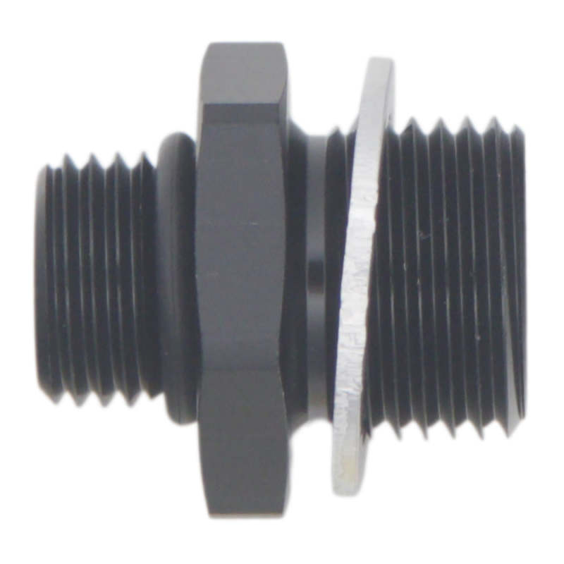 DeatschWerks 6AN ORB Male to M18 X 1.5 Metric Male (Incl O-Ring and Washer) - Anodized Matte Black thumbnail 2
