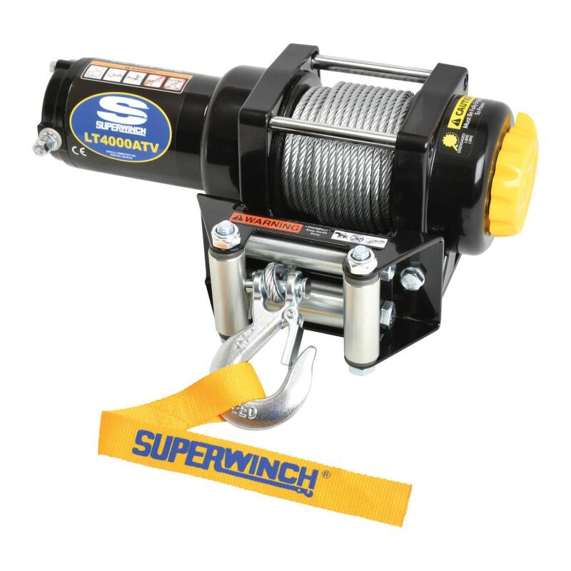 Superwinch 4000 LBS 12V DC 3/16in x 50ft Steel Rope LT4000 Winch thumbnail 9