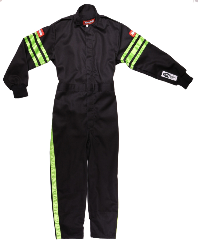 RaceQuip Green Trim SFI-1 JR. Suit - KMedium thumbnail 6