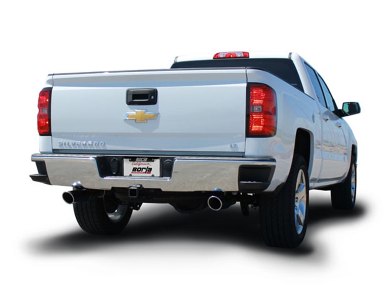 Borla 14 Silv/Sierra 1500 EC Std/CC Short 143.5in WB S-Type Single Split Rear Exit Cat-Back Exhaust thumbnail 8
