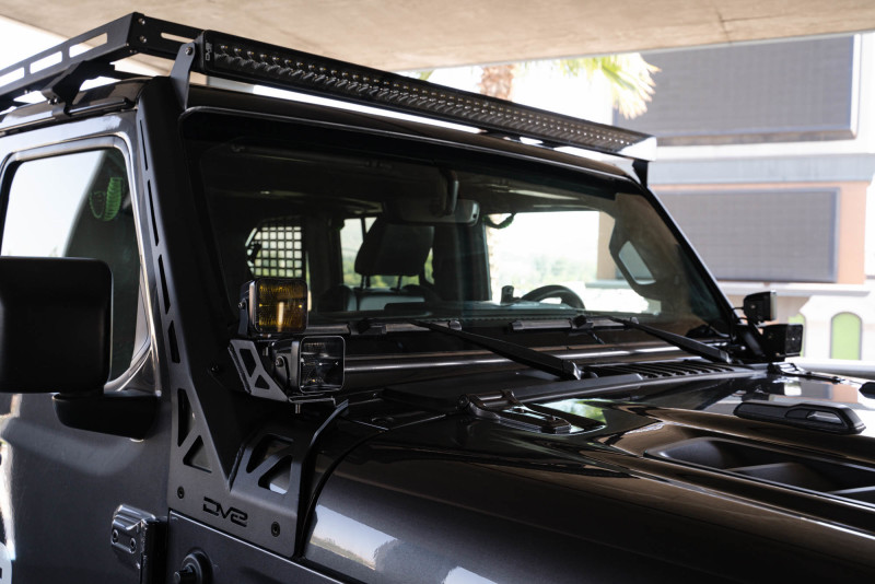 2018+ Jeep Wrangler JLO A Pillar Dual Light Pod Mounts - Image 9
