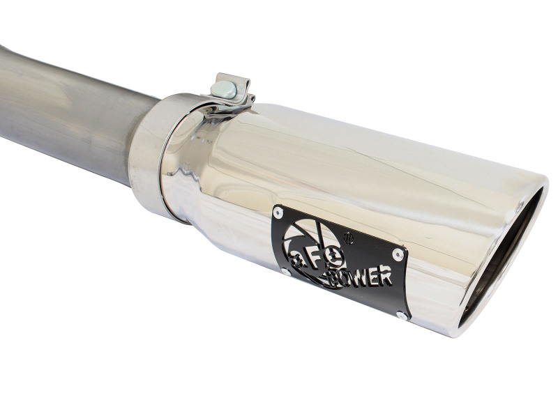 aFe MACHForce XP Exhaust 3in SS Dual Side Ext CB w/ Polished Tips 2015 Ford F150 5.0L V8 CC/SB EC/LB thumbnail 8