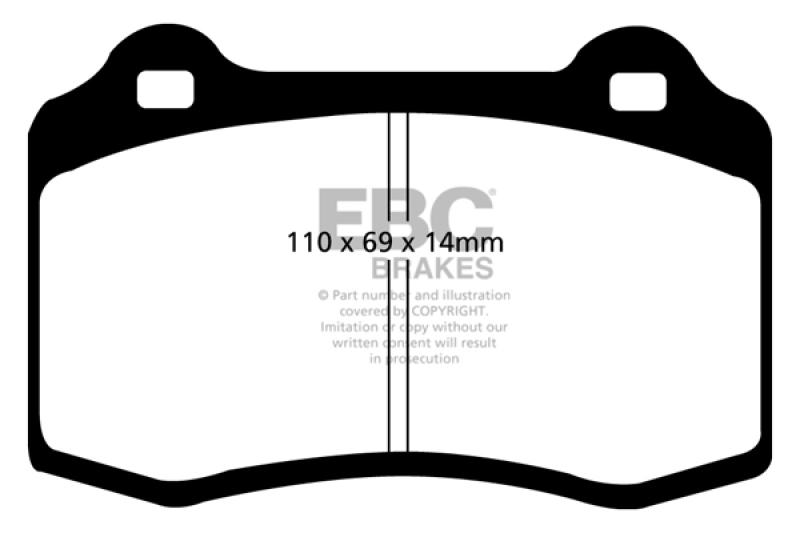 EBC 96-03 Alfa Romeo GTV 3.0 (Brembo) Ultimax2 Front Brake Pads thumbnail 3