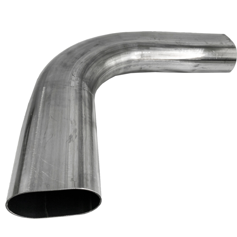 Granatelli 3in Oval Stainless Steel Horizontal 90 Deg Bend 4.5in Bend Radius Tubing thumbnail 3