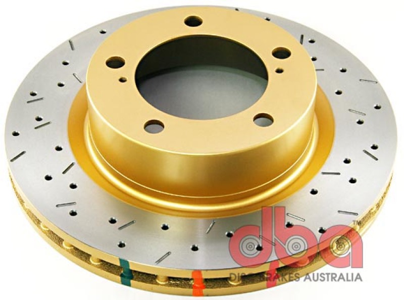 DBA HD Series 4000XS Brake Rotors for 2009-2010 FJ CRUISER, 2007-2015 LAND CRUISER - DBA42722XS Disc Rotor, Cross-Drilled, Slotted, 4000 XS Series, Uni-Directional, Toyota, Front, Each thumbnail 7