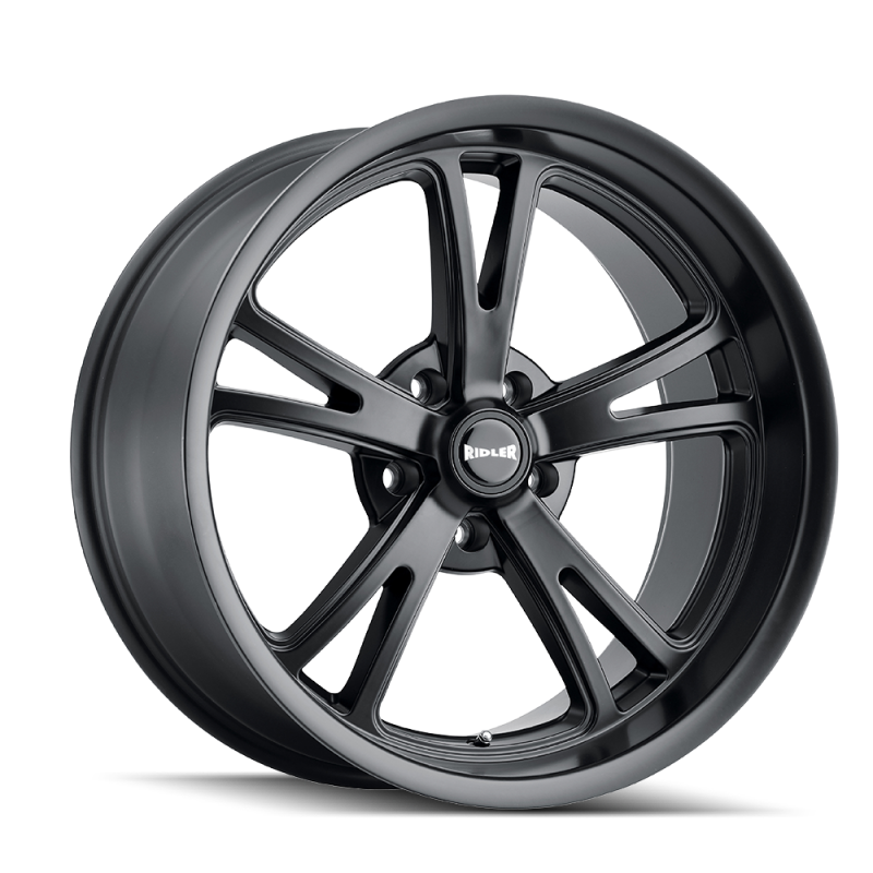 Ridler 606 20x9 / 5x115 BP / 18mm Offset / 72.62mm Hub Matte Black Wheel
