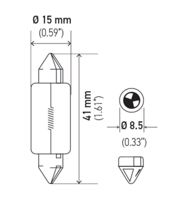 Hella Universal Clear T4.63 Incandescent 12V 15W Bulb (MOQ 10) thumbnail 6