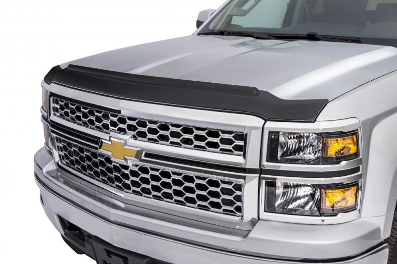 AVS 16-18 Nissan Titan XD Aeroskin II Textured Low Profile Hood Shield - Black thumbnail 6