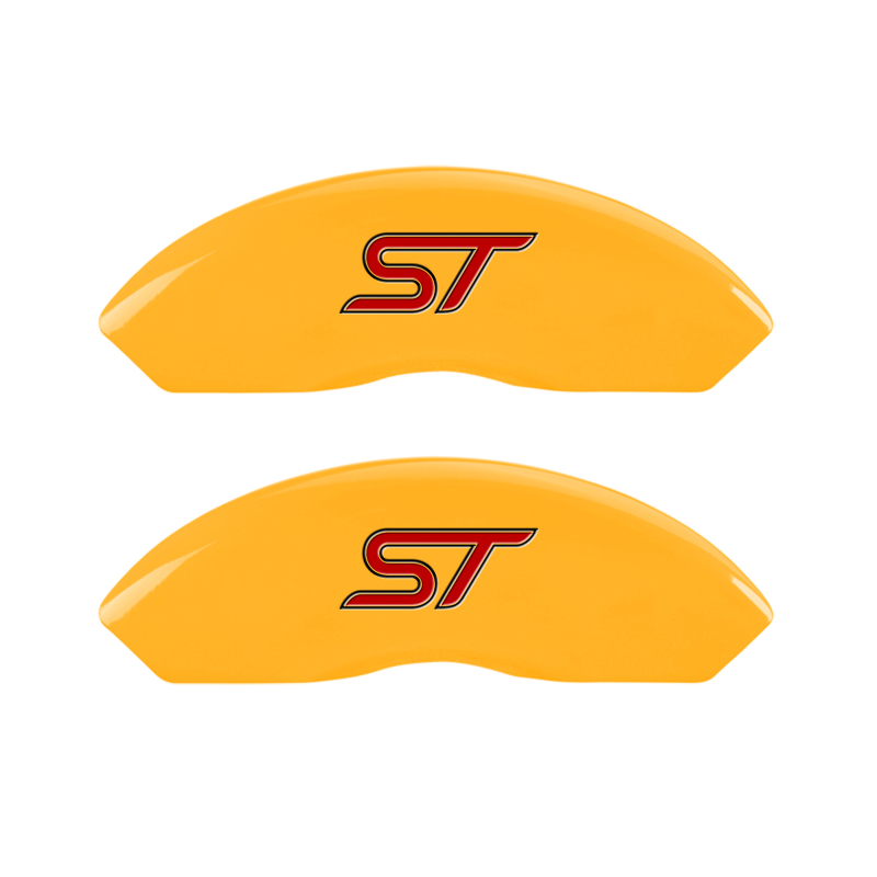 MGP 4 Caliper Covers Engraved Front & Rear No Bolts/St Yellow Finish Black Char 2018 Ford Fusion thumbnail 4