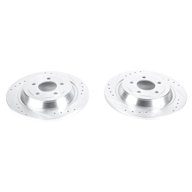 Power Stop 15-19 Ford Mustang Rear Evolution Drilled & Slotted Rotors - Pair thumbnail 2