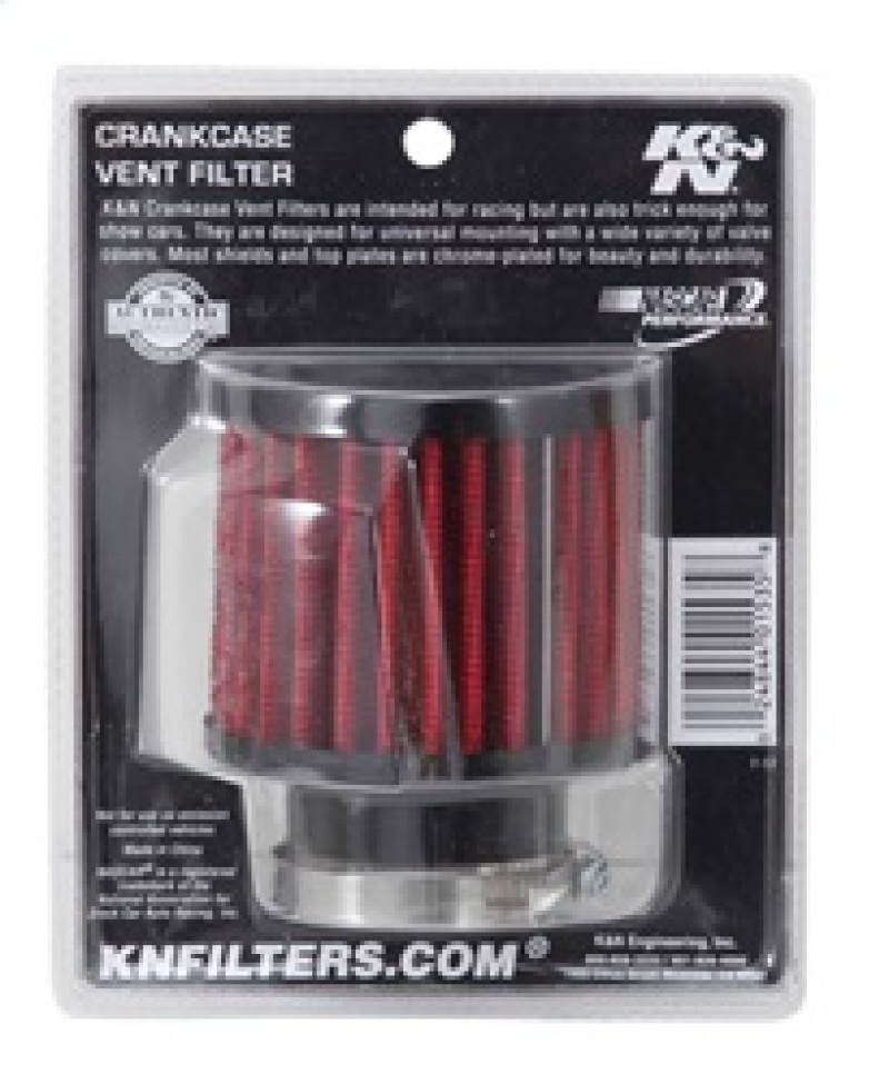 K&N 1.5in Flange ID x 3in OD x 2.5in H Rubber Base Crankcase Vent Filter thumbnail 8