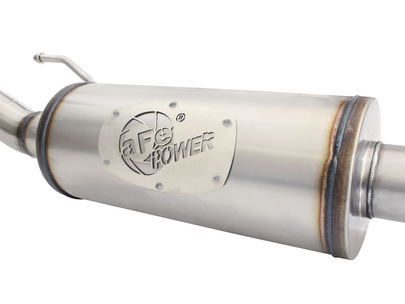 aFe MACH Force XP 2-1/2in SS-409 Cat-Back Exhausts w/ 18in Muffler 07-17 Jeep Wrangler V6-3.6L thumbnail 8