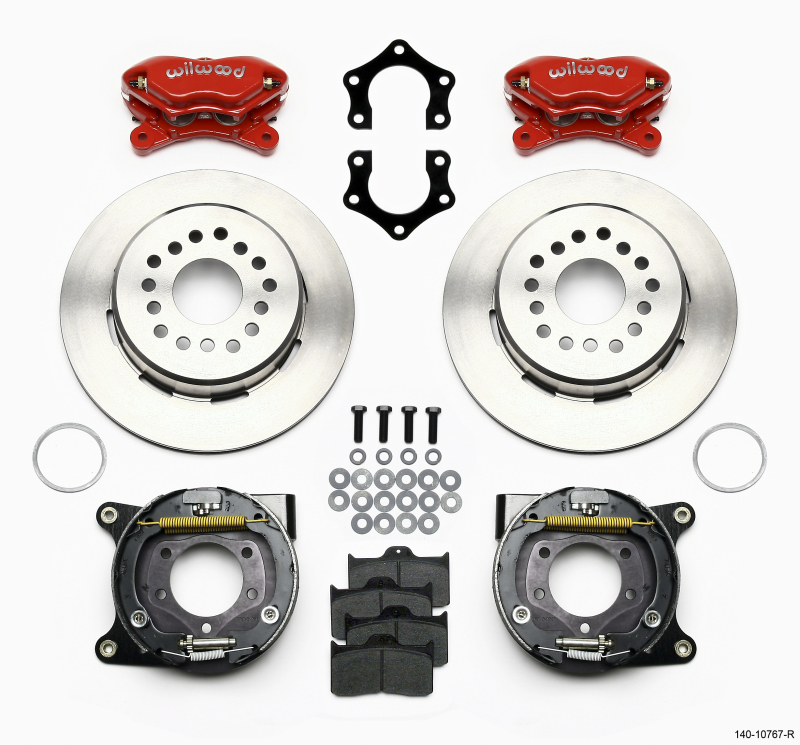 Wilwood Forged Dynalite P/S Park Brake Kit Mopar/Dana 2.50in Off w/Snap Ring Bearing