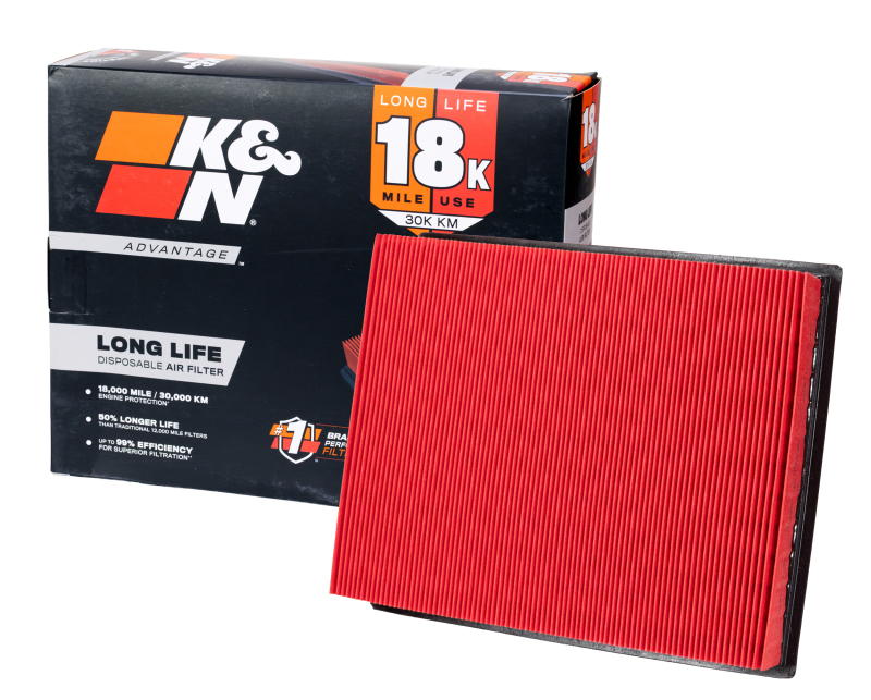 K&N Advantage Air Filter 18K Miles Audi 94-05 Skoda 01-08 VW 96-05 thumbnail 3