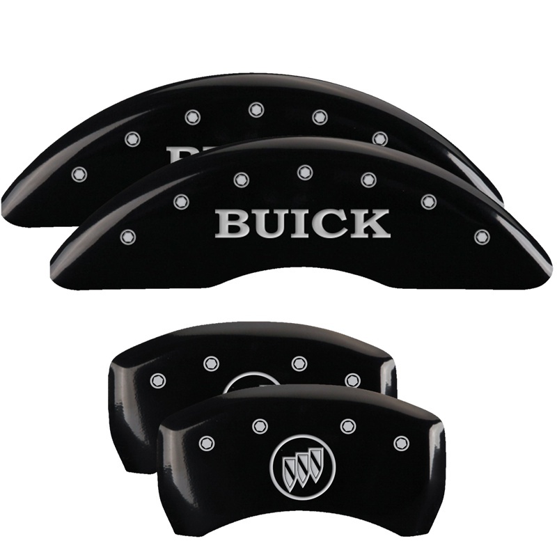 MGP 4 Caliper Covers Engraved Front Buick Rear Black Finish Silver Char 2018 Buick Enclave thumbnail 2