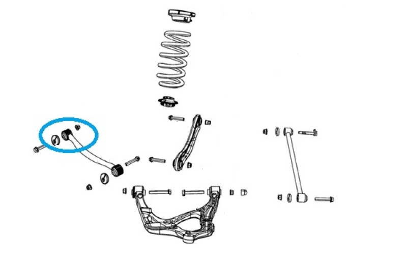 SuperPro 2011 Dodge Durango Heat Rear Lower Tension Arm Bushing Set thumbnail 5