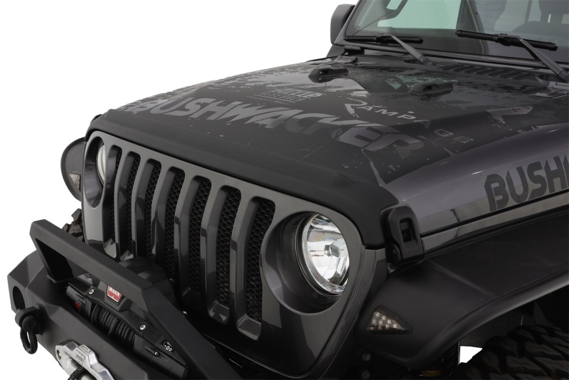 18-19 Jeep Wrangler Rubicon/Sport//Unlimited/Sport S Hood Stone Guard- Black