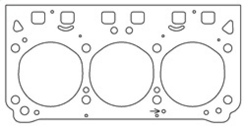 Cometic Buick Series 3800 II/III V6 .045in MLS Cylinder Head Gasket - 3.840in Bore - RHS thumbnail 9