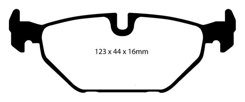 EBC 99-01 Saab 9-5 2.3 Turbo (Aero) Yellowstuff Rear Brake Pads