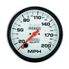 Autometer Phantom 5in 0-200 MPH Mechanical Speedometer thumbnail 6
