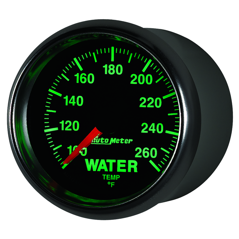Autometer GS 100-260 degree Electronic Water Temperature Gauge