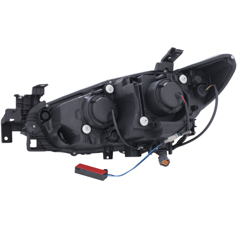 ANZO 2014-2015 Mazda 6 Projector Headlights w/ Plank Style Design Black thumbnail 8