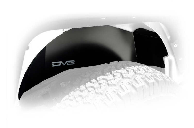 DV8 Offroad 07-18 Jeep Wrangler JK Rear Aluminum Inner Fender - Black thumbnail 8
