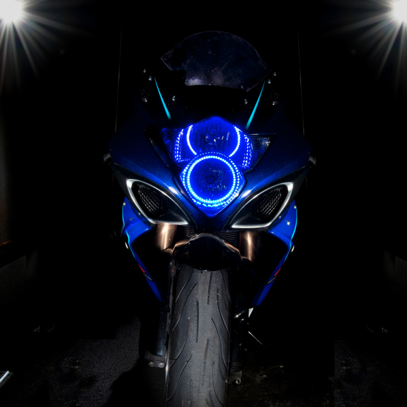 Oracle Suzuki GSX-R 1000 06-07 LED Motorcycle Halo Kit - ColorSHIFT thumbnail 6