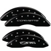MGP 4 Caliper Covers Engraved Front C6/Corvette Engraved Rear C6/Z06 Black finish silver ch thumbnail 8