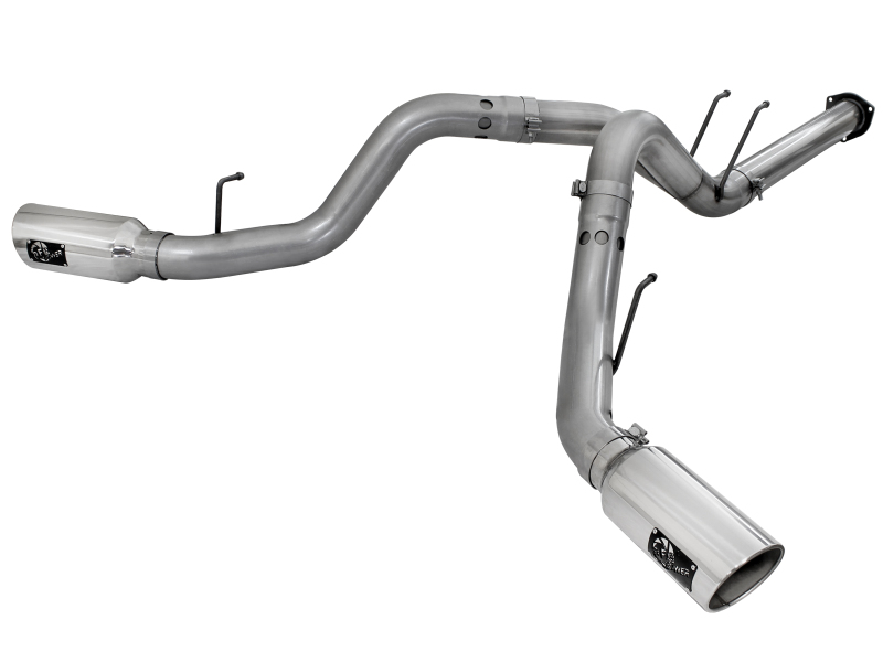 aFe LARGE BORE HD 4in 409-SS DPF-Back Exhaust w/Polished Tip 11-14 Ford Diesel Trucks V8-6.7L (td) thumbnail 2