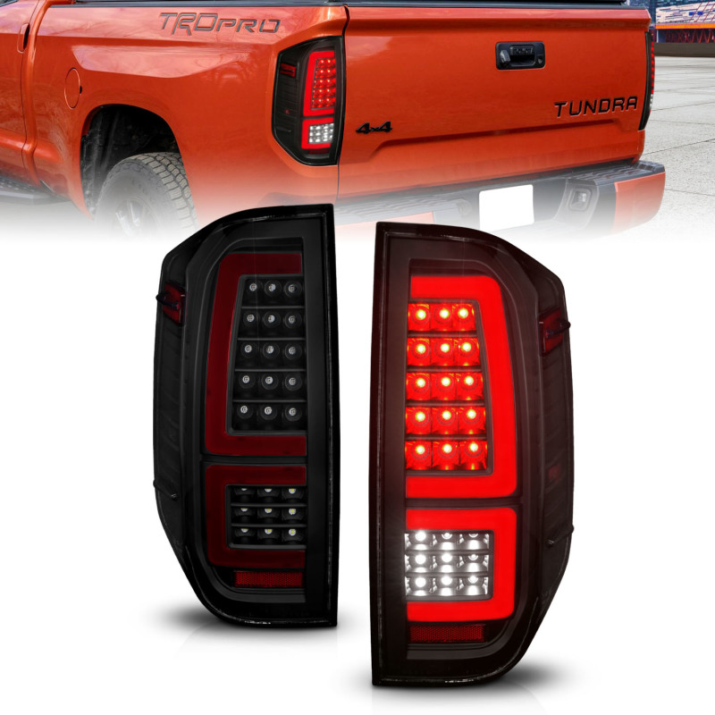 ANZO 2014-2021 Toyota Tundra LED Taillights Black Housing/Smoke Lens thumbnail 2