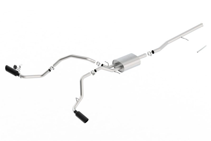 Borla 14-16 Chevrolet Silverado 1500 5.3L ATAK Catback Exhaust w/ Black Chrome Tips thumbnail 5