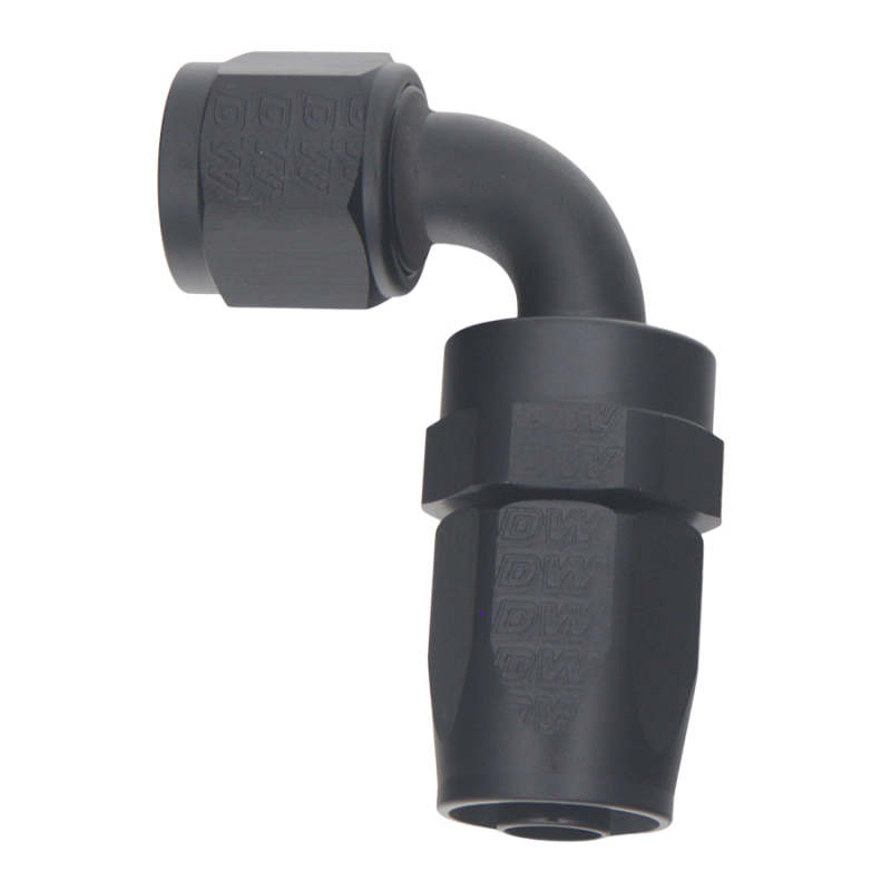 DeatschWerks 8AN Female Swivel 90-Degree Hose End CPE - Anodized Matte Black thumbnail 2