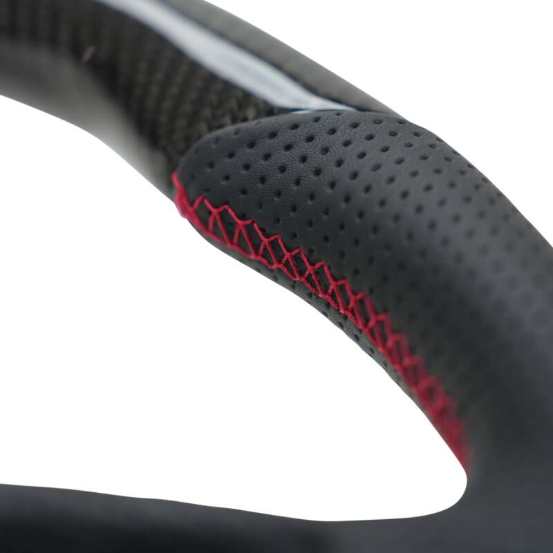 NRG 12-23 Toyota Tacoma OEM Plus Carbon Fiber Steering Wheel w/ Red Stitch & Red Center Mark thumbnail 4