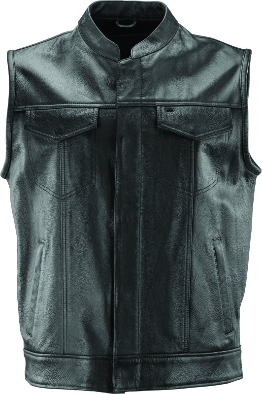 Kuryakyn Leather By River Road Vandal Club Vest Black - 3XL thumbnail 2