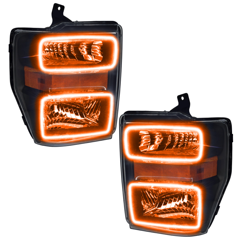Oracle 08-10 Ford F250/350 LED HL - Black - ColorSHIFT thumbnail 8