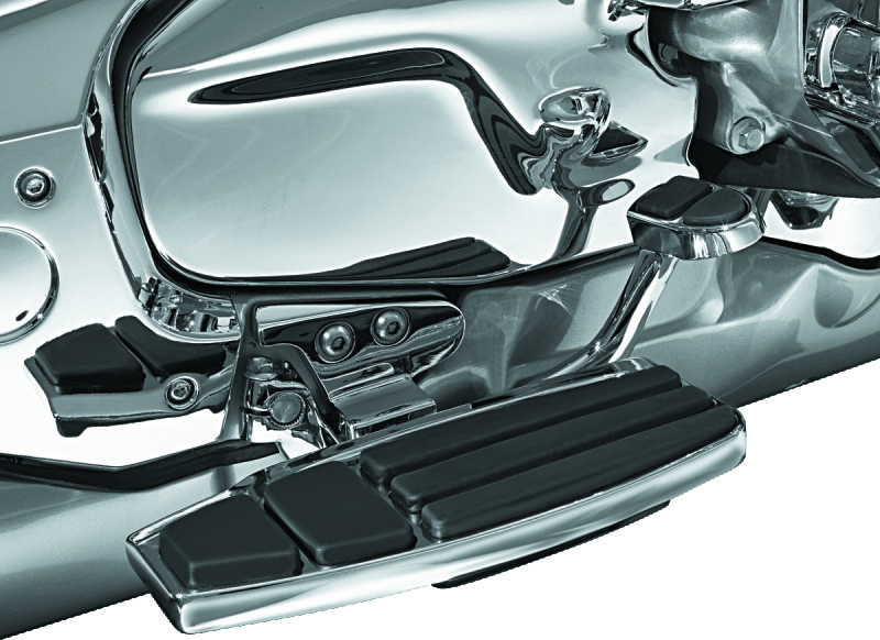 Kuryakyn Driver Floorboard Kits 4038 Floorboards, ISO, Steel, Chrome, for use on Honda®, Kit thumbnail 2