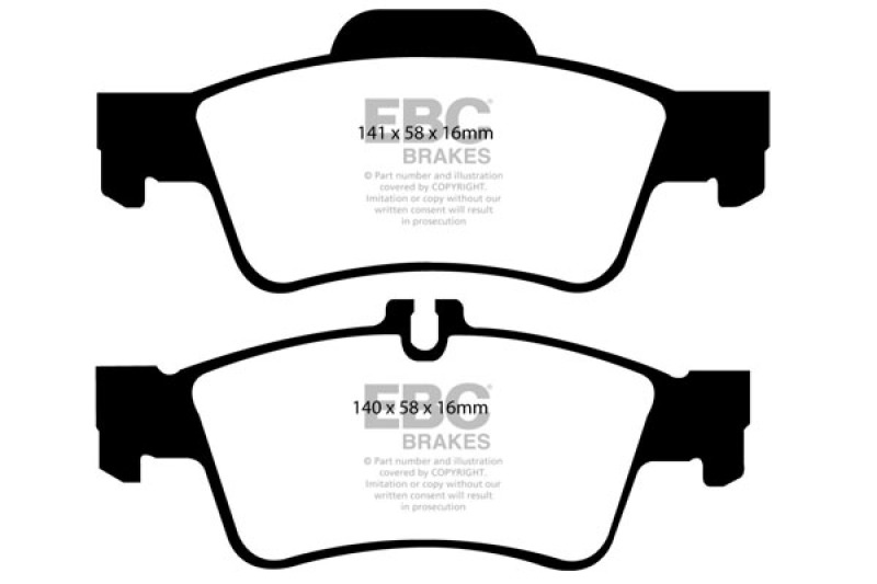 EBC 05-07 Mercedes-Benz CLS500 5.0 Bluestuff Rear Brake Pads thumbnail 6