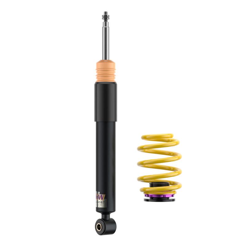 KW Variant 2 Coilover Kits 152200AG Kits, 2, 0.8 - 1.8 in. Lowered Front, 1.2 - 2.6 in. Lowered Rear, Natural/Yellow Shocks, Yellow Springs, MINI, Kit thumbnail 5