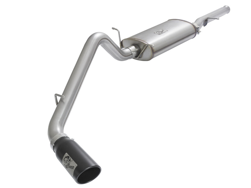 aFe MACH Force XP Exhausts Cat-Back Black Tip 09-17 GM Silverado 1500 4.3/5.3L RegCab SB/LB thumbnail 2