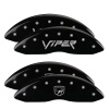 MGP 4 Caliper Covers Engraved Front Gen 2/Viper Engraved Rear Gen 2/Snake Black finish silver ch thumbnail 8