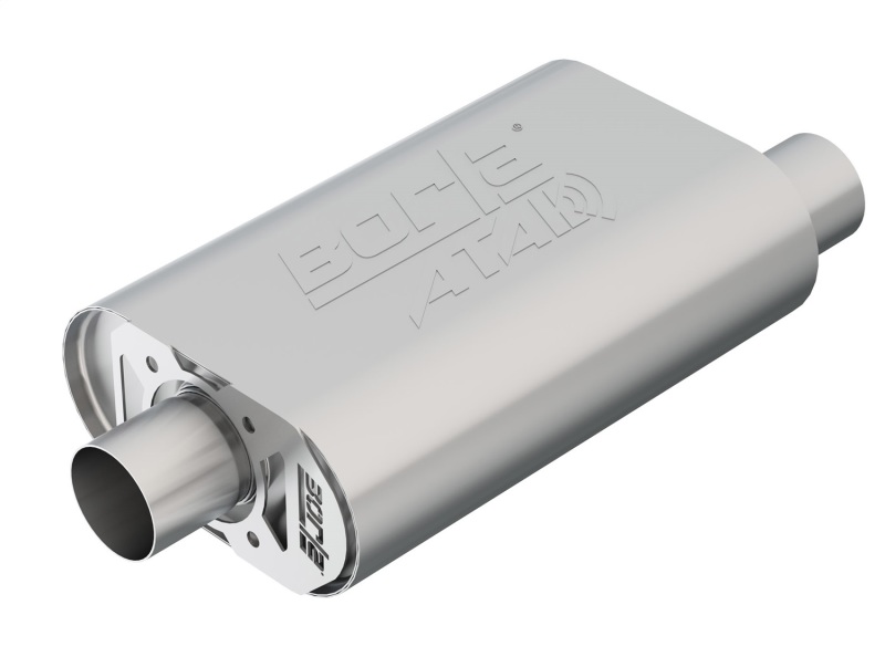 Borla CrateMuffler SBC Stock Output 283/327/350 V8 2.5in Offset/Center 14inx4.35inx9in Oval Muffler thumbnail 9