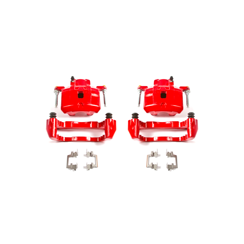 Power Stop 01-05 Chrysler Sebring Front Red Calipers w/Brackets - Pair thumbnail 6