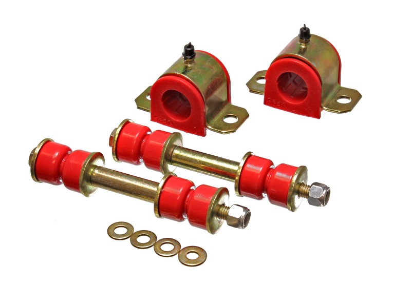 Energy Suspension 95-00 Toyota Pickup 2WD (Exc T-100/Tundra) Red 25mm Front Sway Bar Bushing Set thumbnail 4