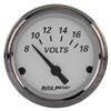 AutoMeter American Platinum 2-1/16in Electric 18V Voltmeter Gauge thumbnail 5