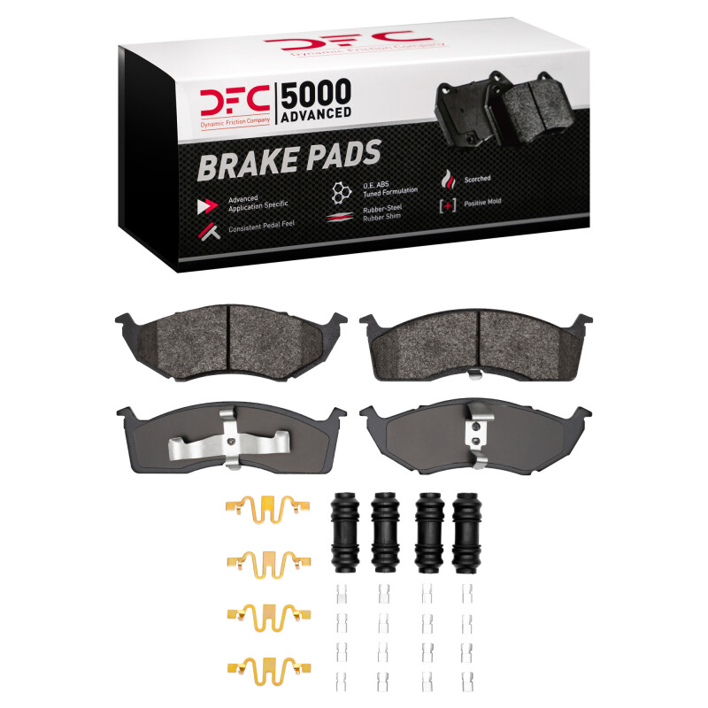 DFC 5000 Advanced Pads - Semi-Metallic and Hardware Kit