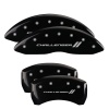 MGP 4 Caliper Covers Engraved Front & Rear With stripes/Challenger Black finish silver ch thumbnail 8