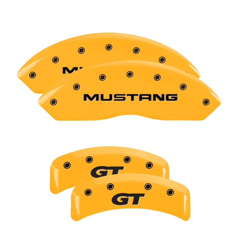 MGP 4 Caliper Covers Eng Fr No Bolts/TBird Rr No Bolts/TBird Yel Finish Blk Char 05 Ford Thunderbird thumbnail 7