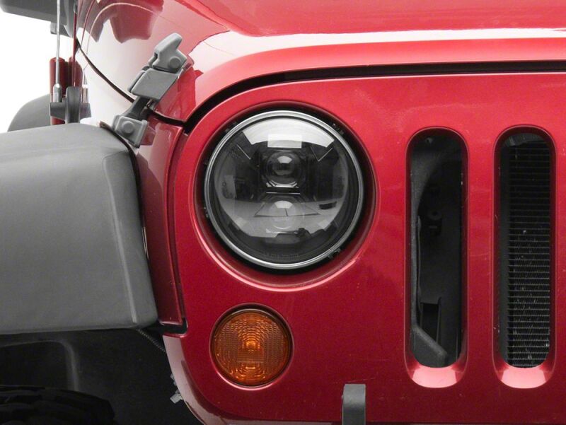 Raxiom 07-18 Jeep Wrangler JK Axial Series DB2 LED Headlights- Black Housing- Clear Lens thumbnail 2